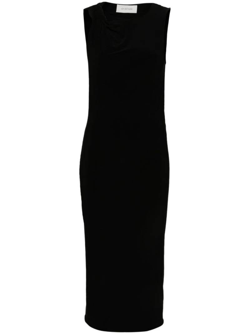 Sportmax asymmetric-neck sleeveless midi dress - Black von Sportmax