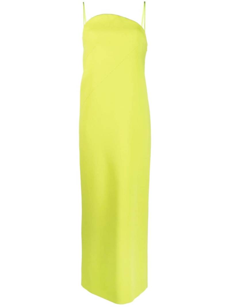 Sportmax asymmetric-neck stretch-cotton maxi dress - Green von Sportmax