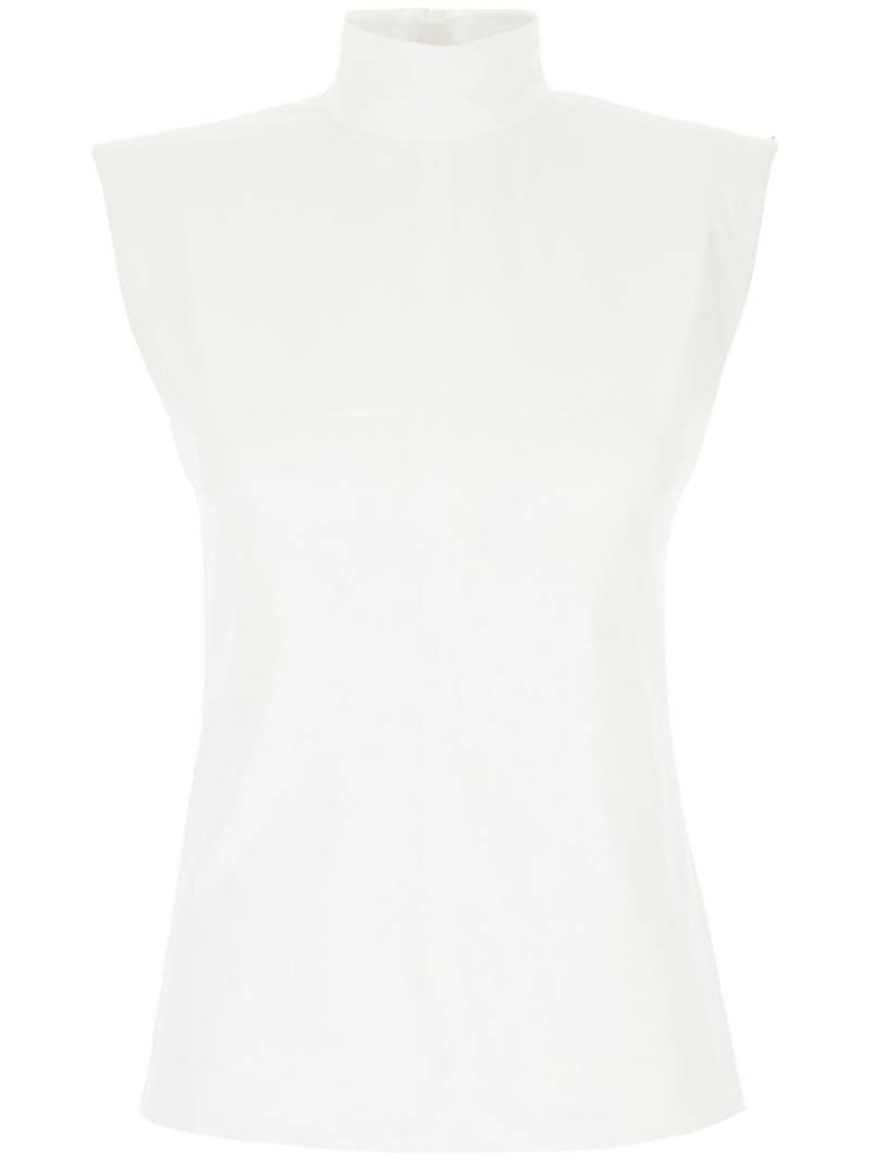 Sportmax cotton sleeveless blouse - White von Sportmax