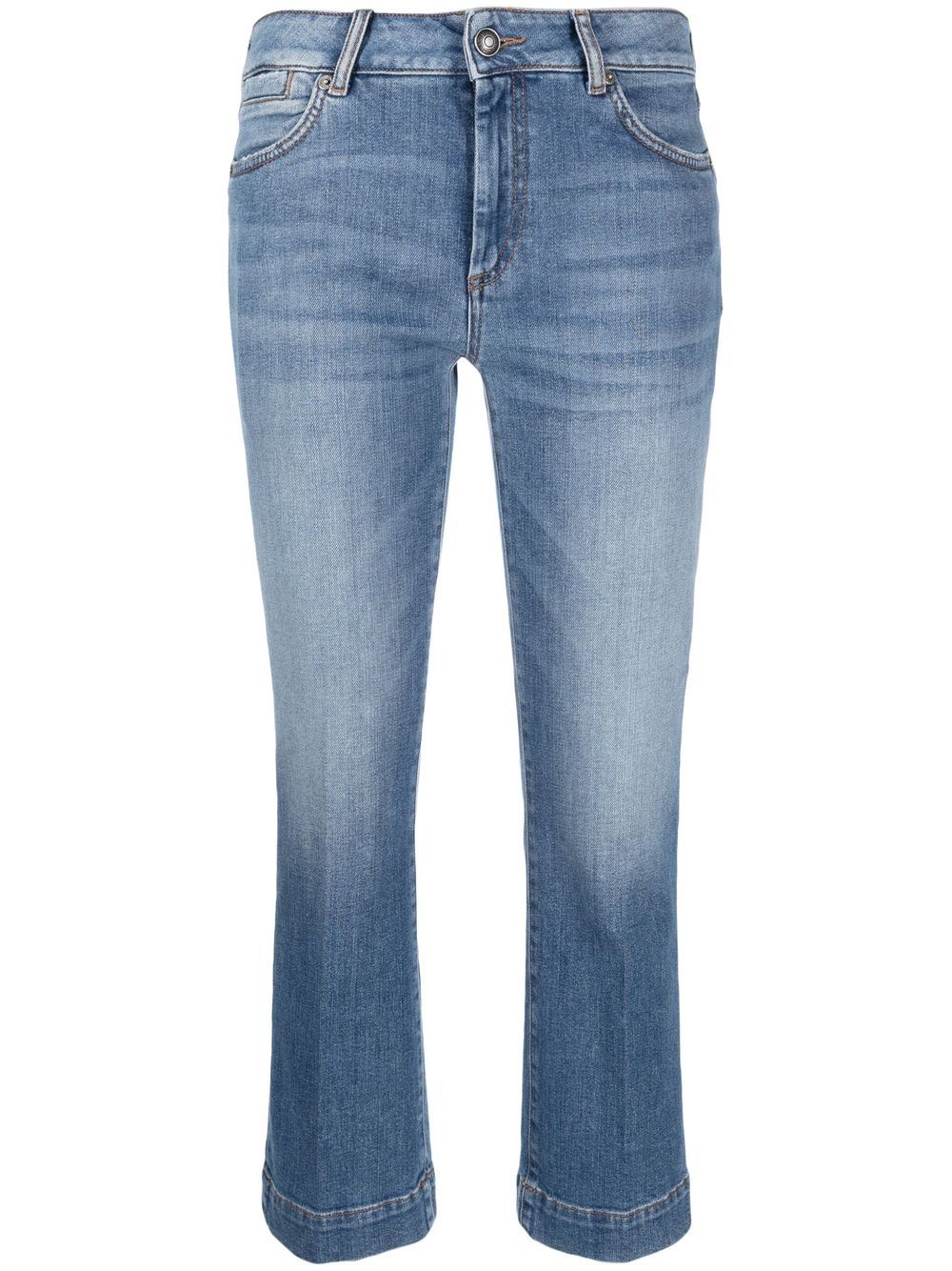 Sportmax cropped washed denim jeans - Blue von Sportmax