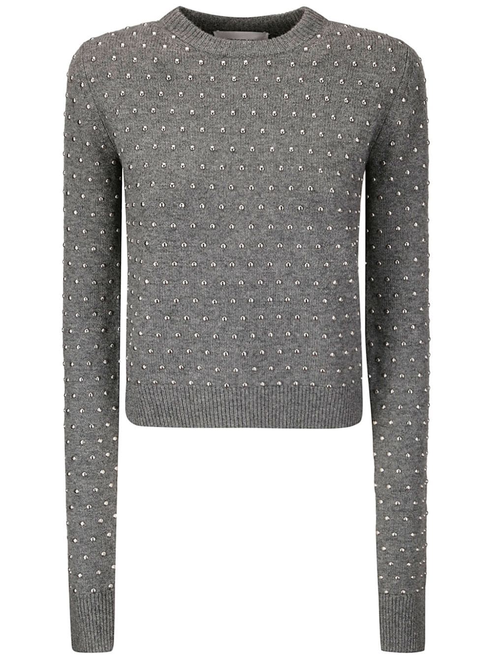 Sportmax crystal-embellished sweater - Grey von Sportmax