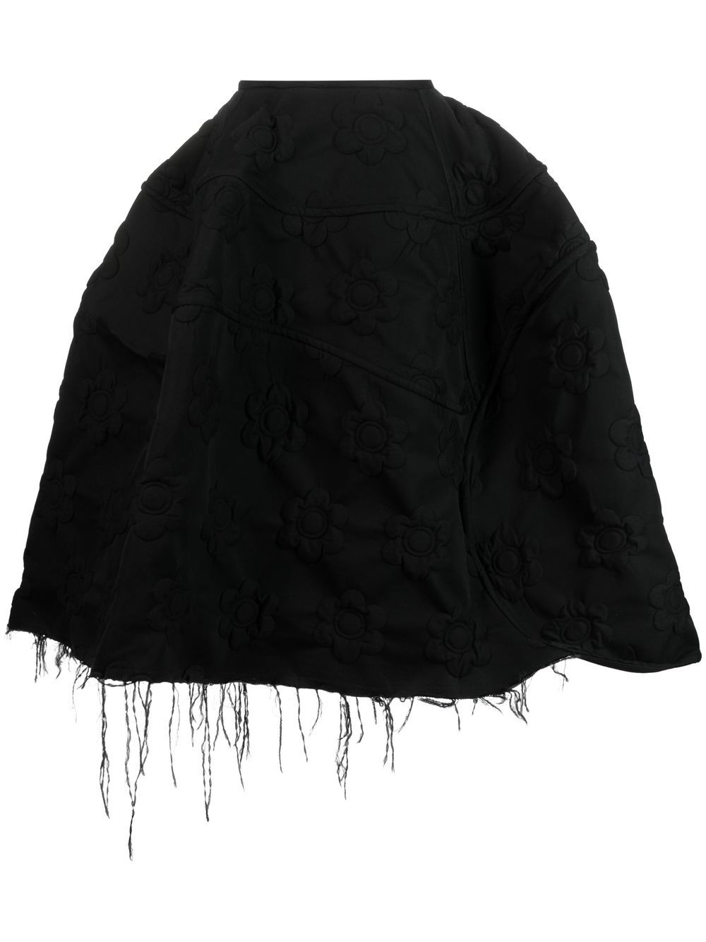 Sportmax debossed floral-pattern mini skirt - Black von Sportmax