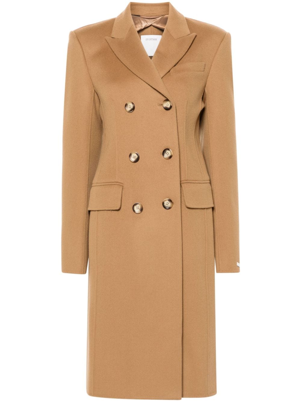 Sportmax double-breasted wool coat - Brown von Sportmax