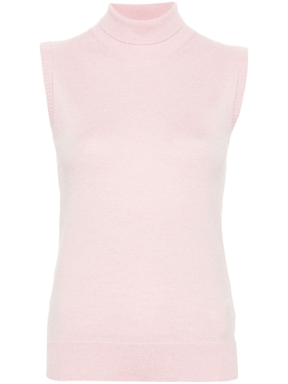 Sportmax high-neck wool vest - Pink von Sportmax