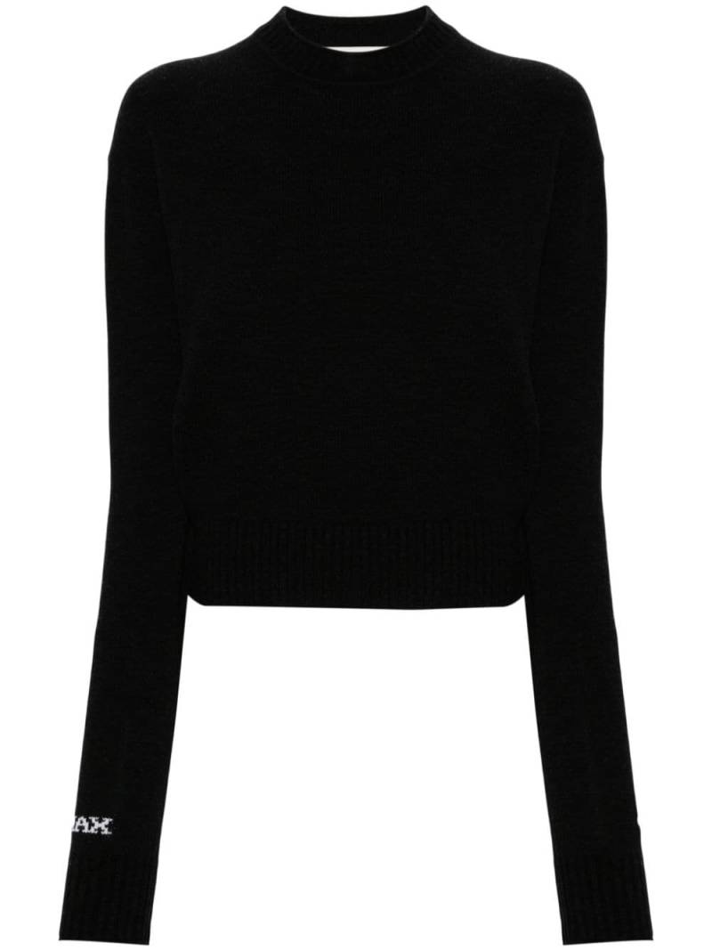 Sportmax intarsia-logo sweater - Black von Sportmax