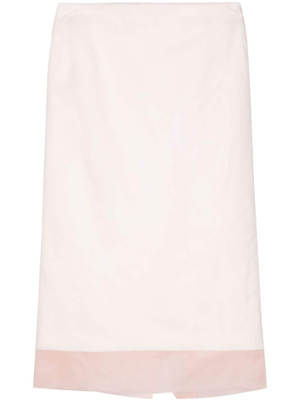 Sportmax layered-design silk skirt - Pink von Sportmax