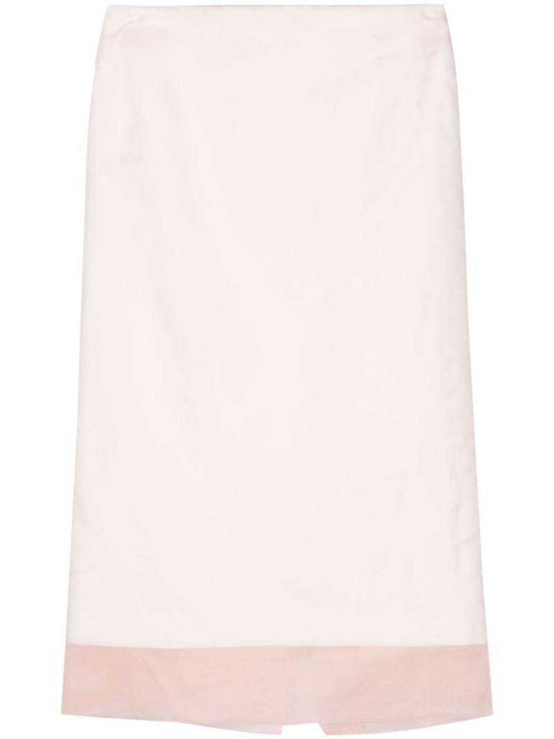 Sportmax layered-design silk skirt - Pink von Sportmax