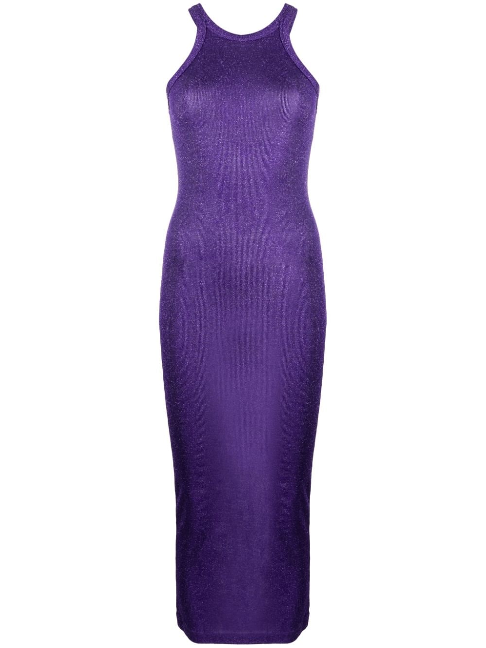 Sportmax lurex sleeveless midi dress - Purple von Sportmax