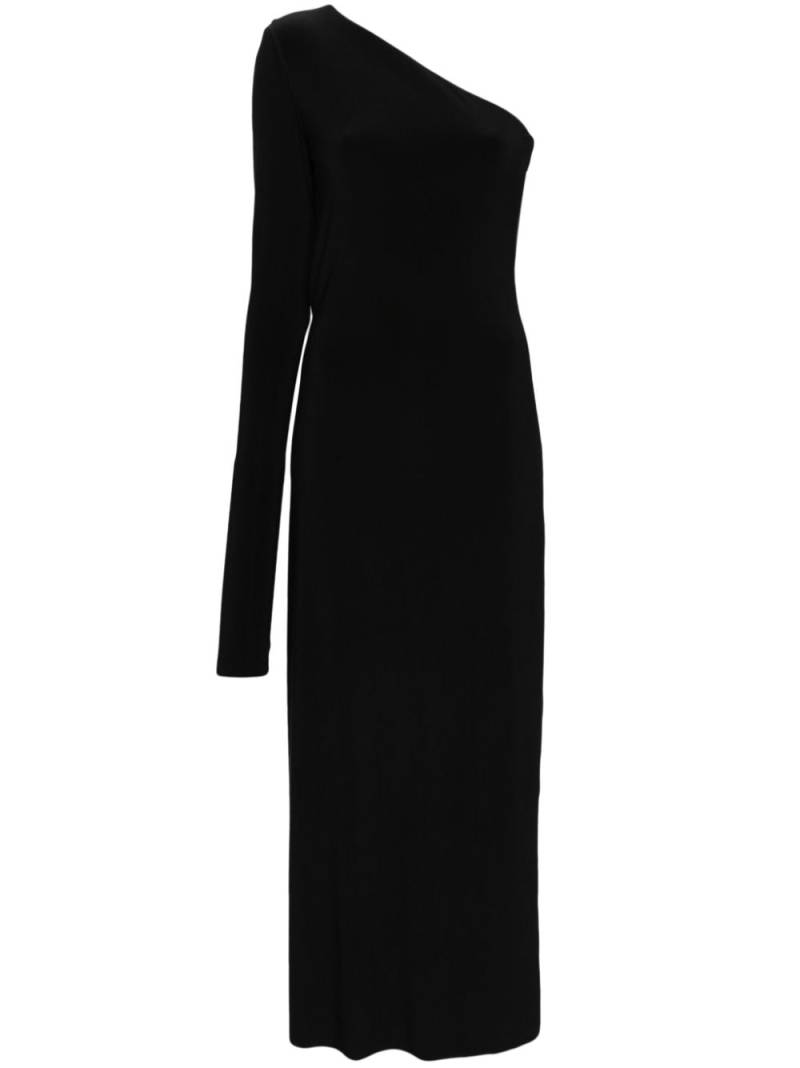 Sportmax one-shoulder jersey maxi dress - Black von Sportmax