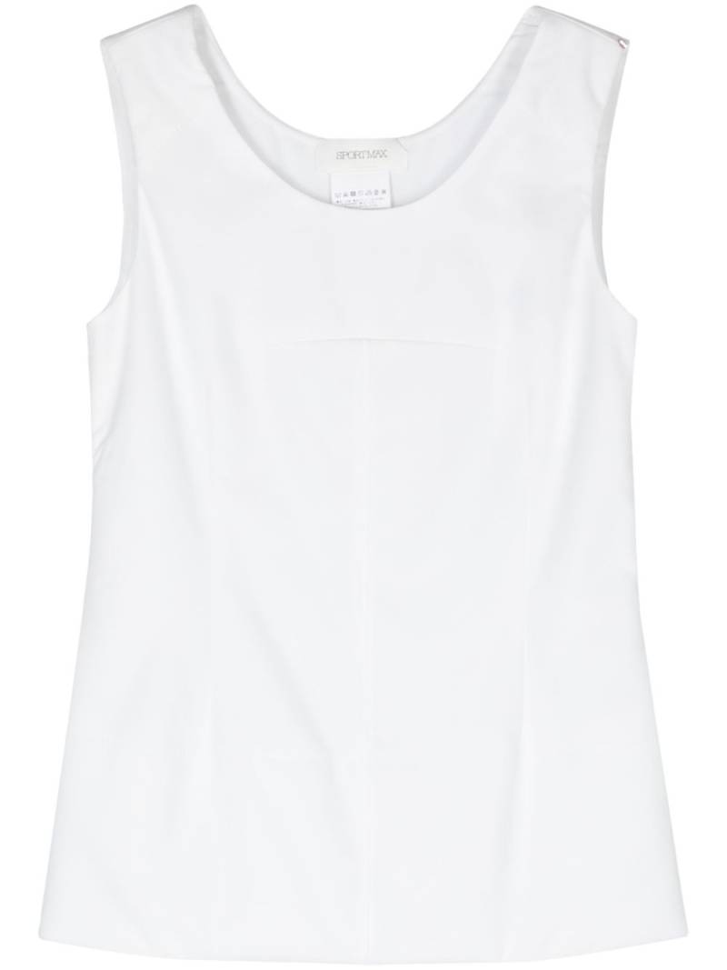 Sportmax padded-panels sleeveless blouse - White von Sportmax