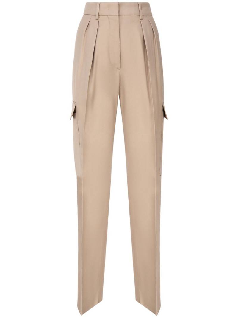 Sportmax pleat-detail cargo trousers - Neutrals von Sportmax