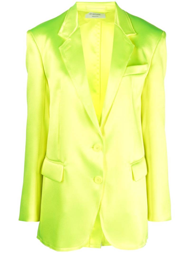 Sportmax shimmer-effect single-breasted blazer - Yellow von Sportmax