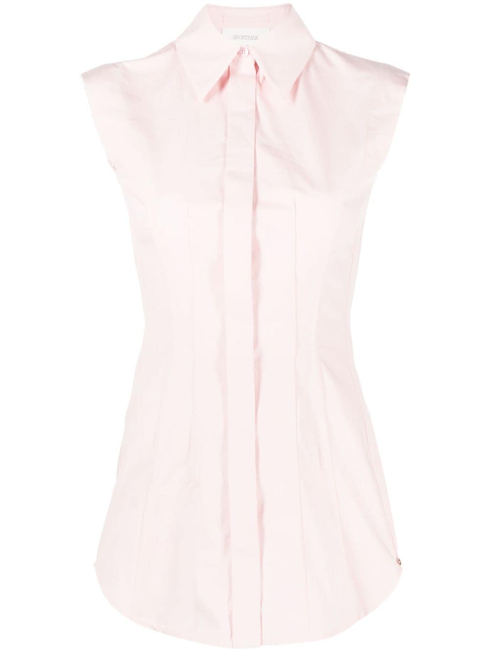 Sportmax slim-fit cotton shirt - Pink von Sportmax