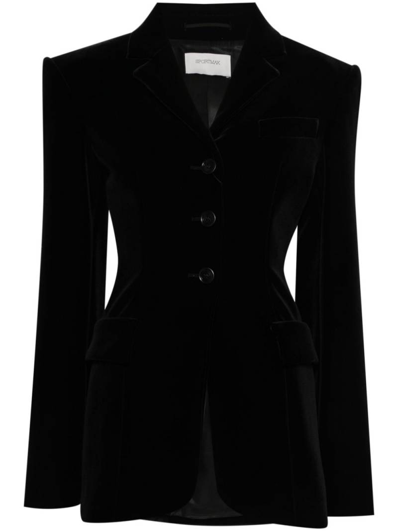 Sportmax velvet blazer - Black von Sportmax