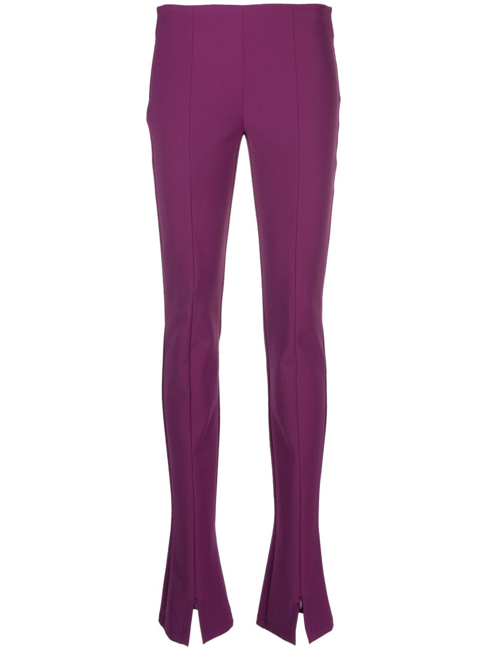 Sportmax zip-cuff slim-fit trousers - Purple von Sportmax