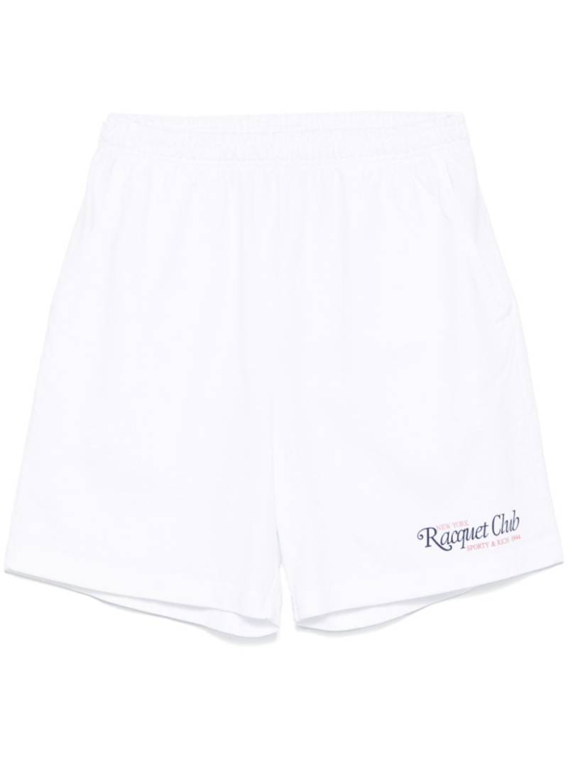 Sporty & Rich 94 Racquet Club track shorts - White von Sporty & Rich