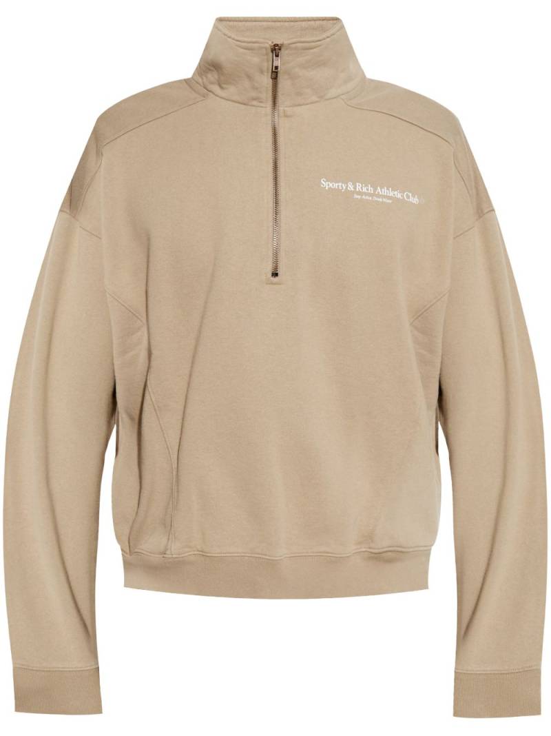 Sporty & Rich Athletic Club sweatshirt - Neutrals von Sporty & Rich