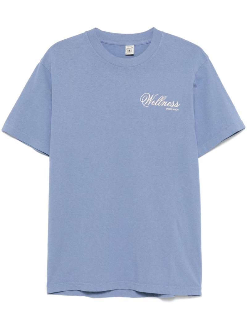 Sporty & Rich Carlyle T-shirt - Blue von Sporty & Rich