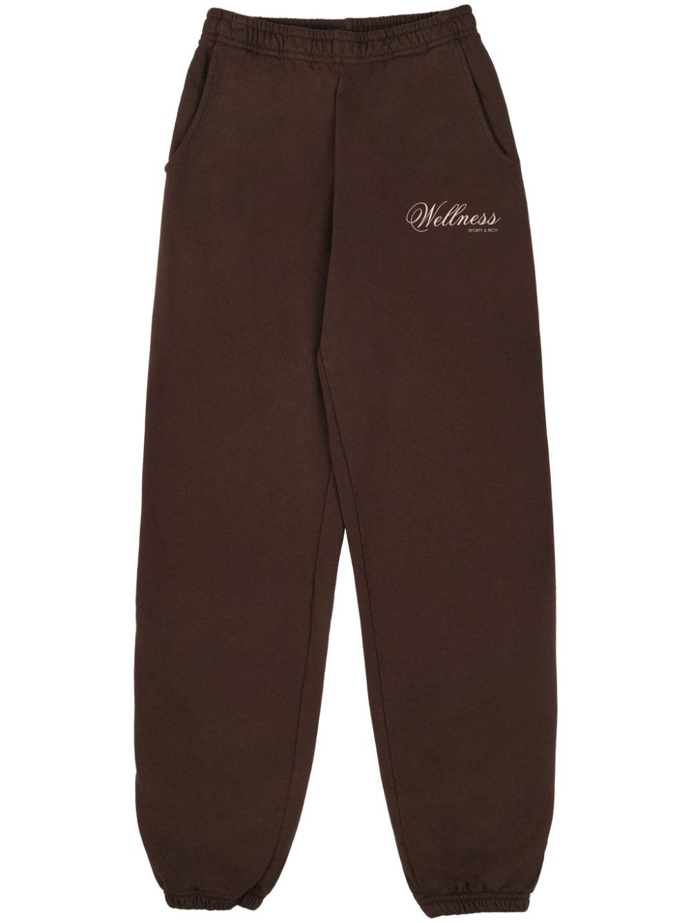 Sporty & Rich Carlyle cotton track pants - Brown von Sporty & Rich