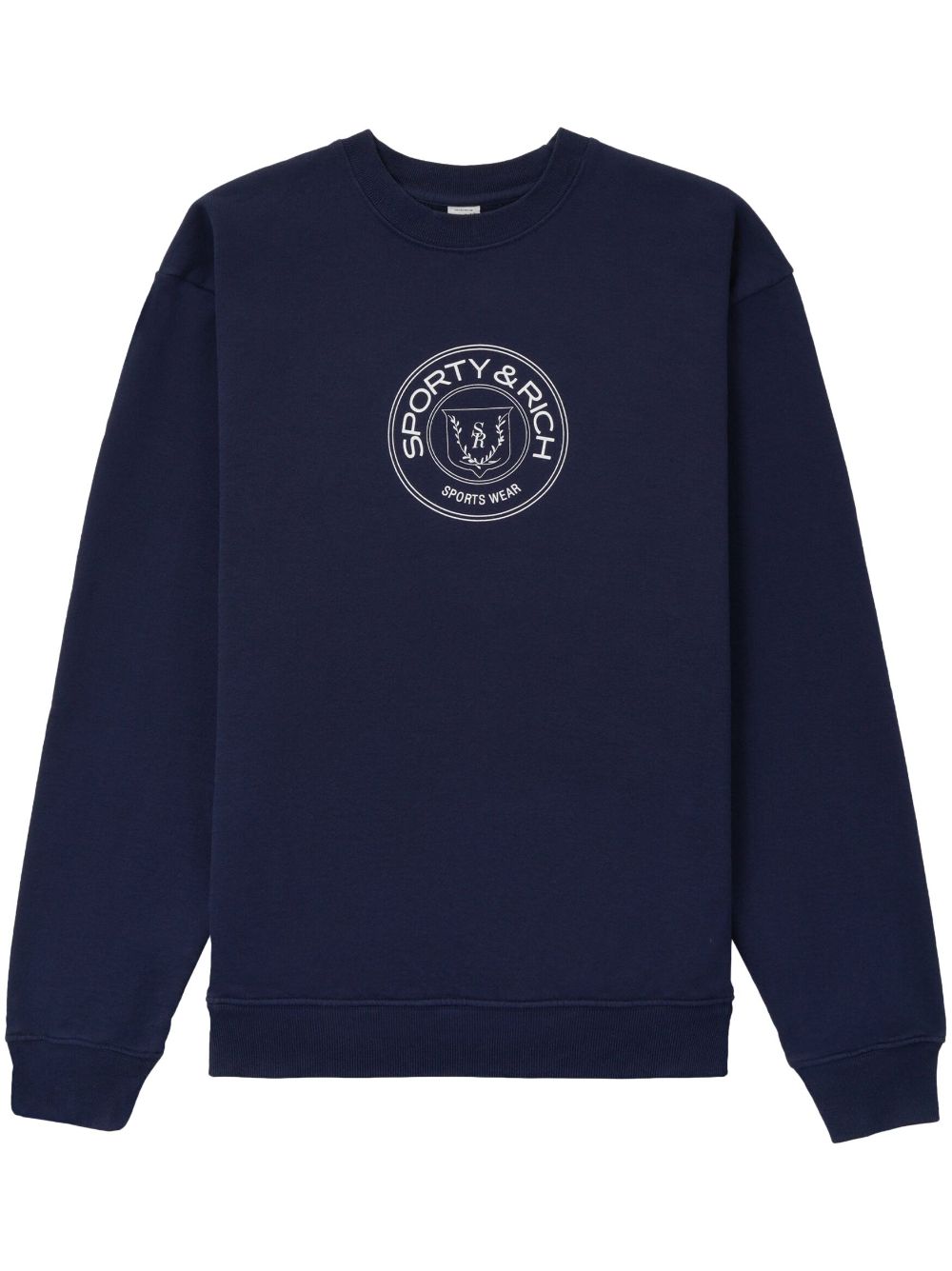 Sporty & Rich Connecticut Crest logo-print sweatshirt - Blue von Sporty & Rich