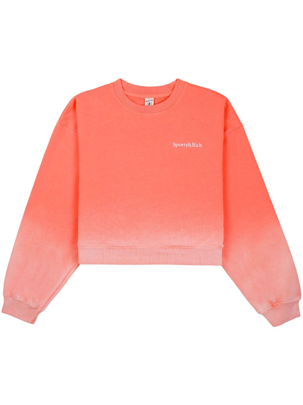 Sporty & Rich Dip Dye logo-embroidered sweatshirt - Pink von Sporty & Rich