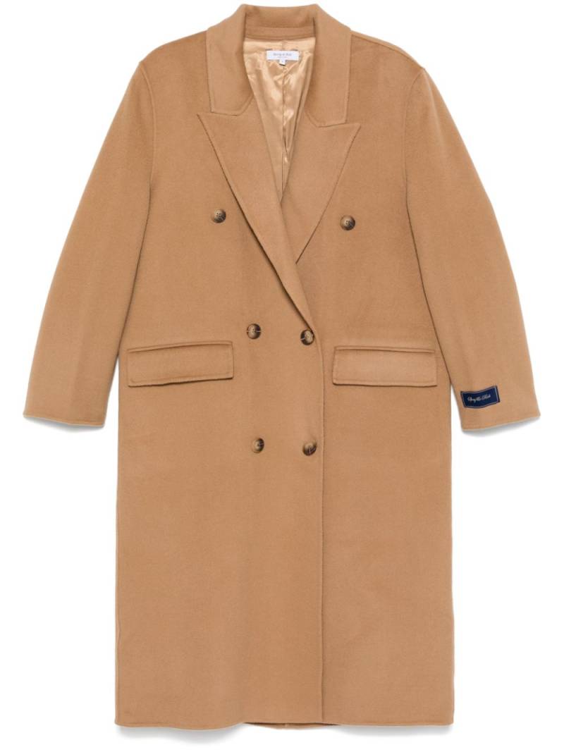 Sporty & Rich Double Faced DB coat - Brown von Sporty & Rich