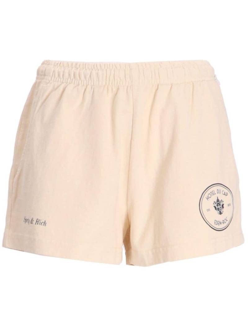 Sporty & Rich Eden Crest shorts - Neutrals von Sporty & Rich