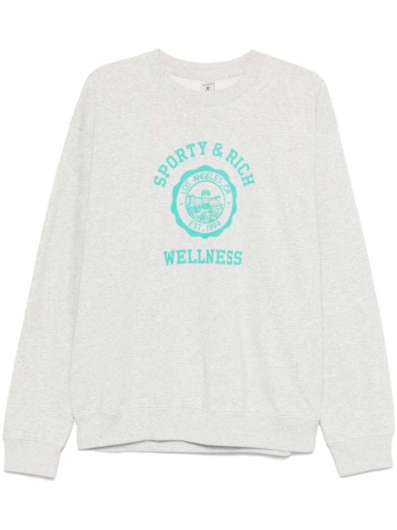 Sporty & Rich Emblem sweatshirt - Grey von Sporty & Rich