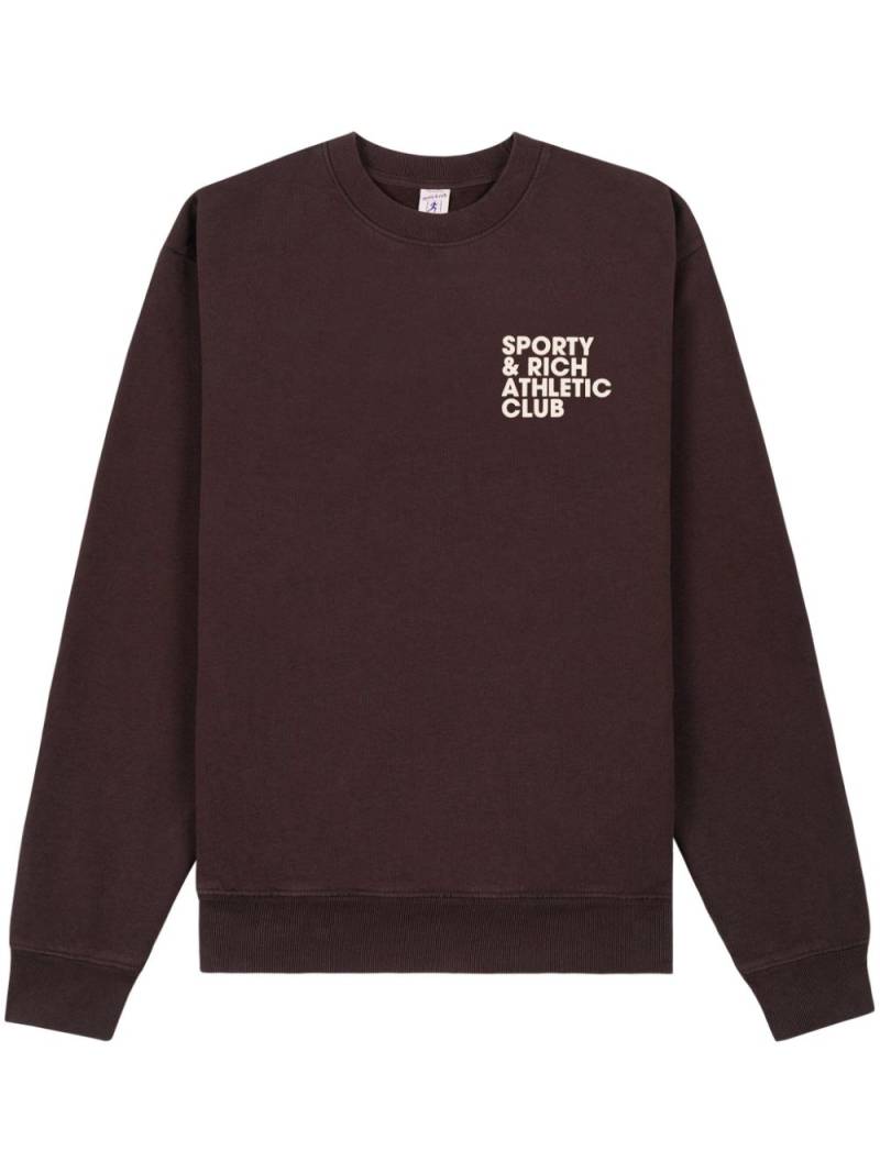 Sporty & Rich Exercise Often cotton sweatshirt - Brown von Sporty & Rich