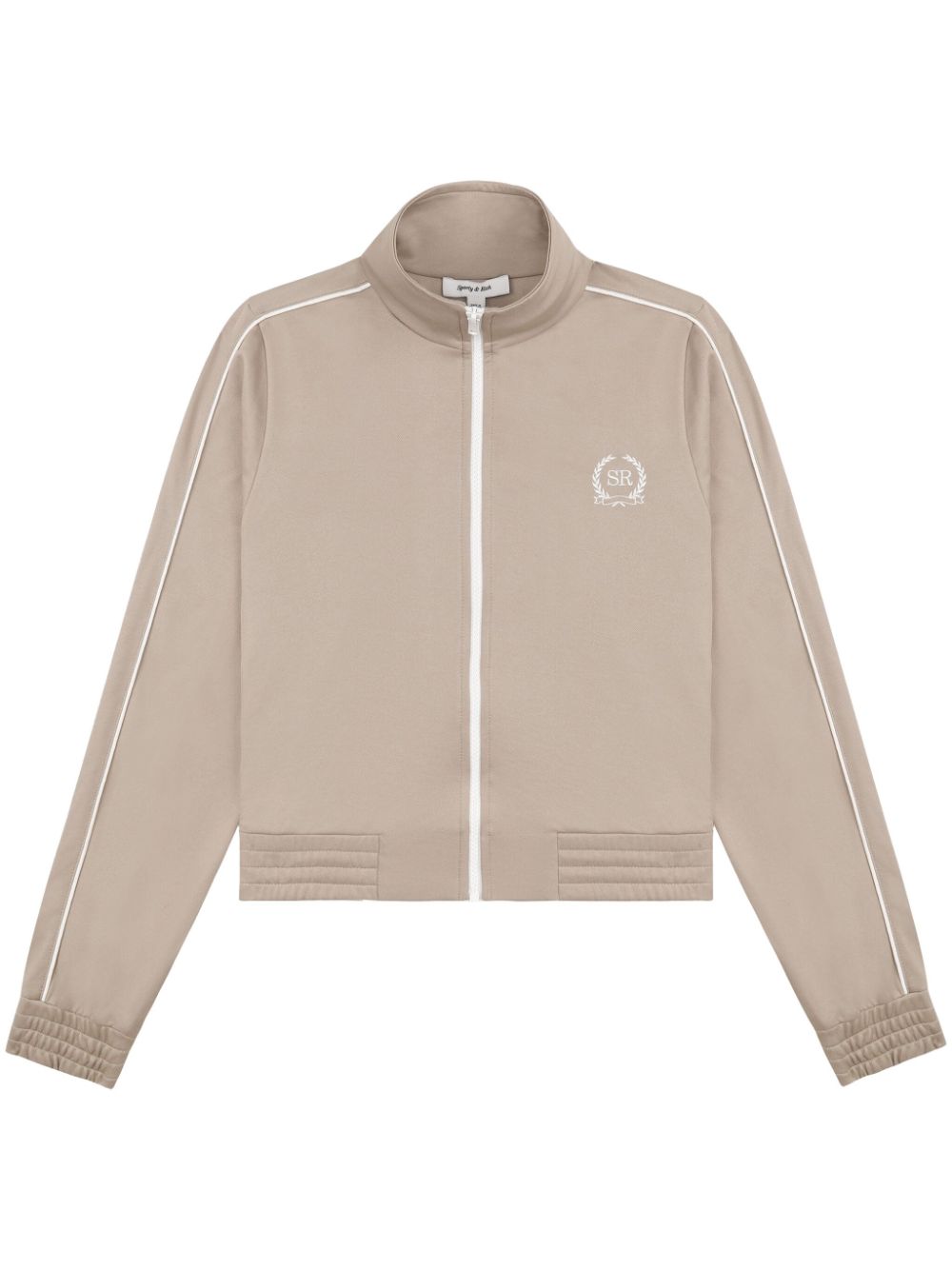 Sporty & Rich Golf logo-embroidered track jacket - Neutrals von Sporty & Rich