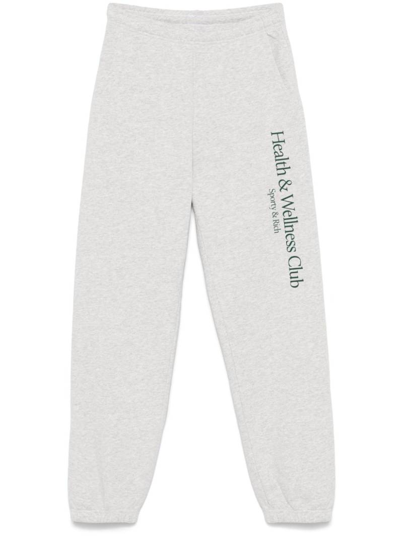 Sporty & Rich H&W Crest sweatpants - Grey von Sporty & Rich