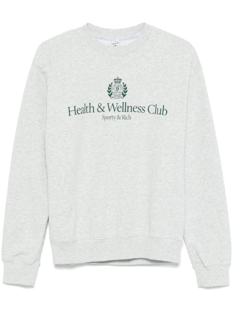 Sporty & Rich H&W Crest sweatshirt - Grey von Sporty & Rich