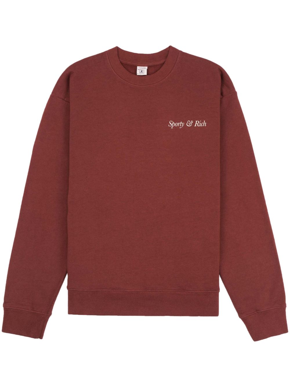 Sporty & Rich HWCNY logo cotton sweatshirt - Red von Sporty & Rich