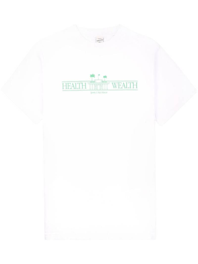 Sporty & Rich Health Resort cotton T-shirt - White von Sporty & Rich