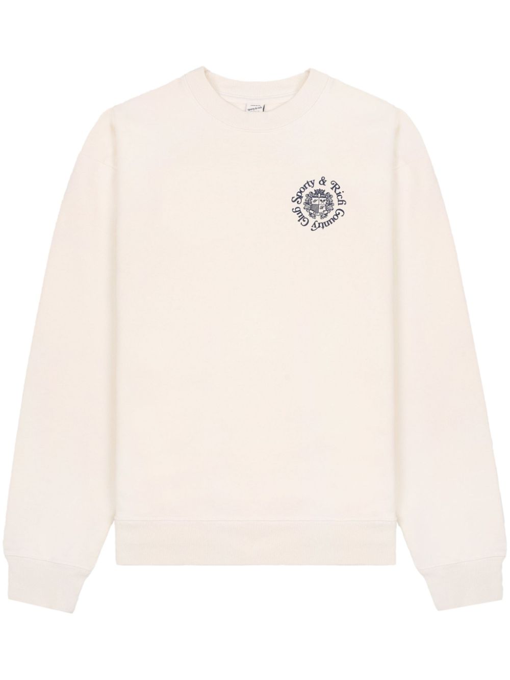 Sporty & Rich Hotel cotton sweatshirt - White von Sporty & Rich