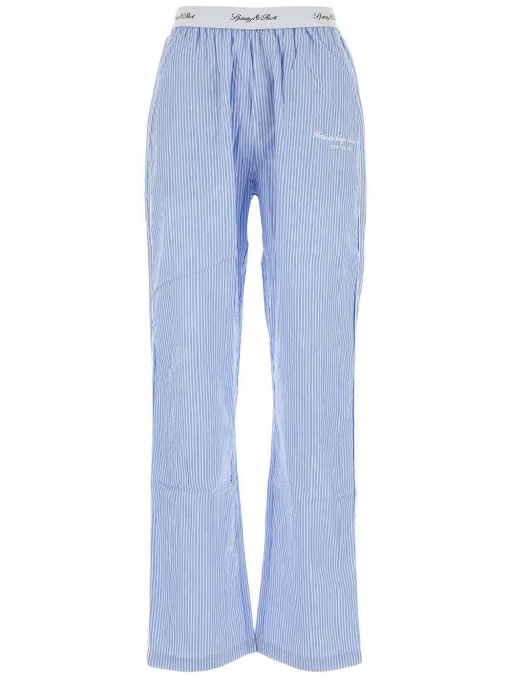 Sporty & Rich Hotel du Cap pyjama bottom - Blue von Sporty & Rich