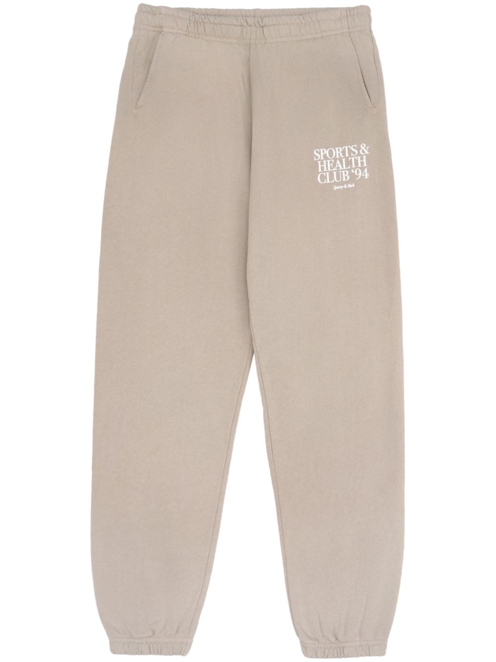 Sporty & Rich Members cotton track pants - Brown von Sporty & Rich