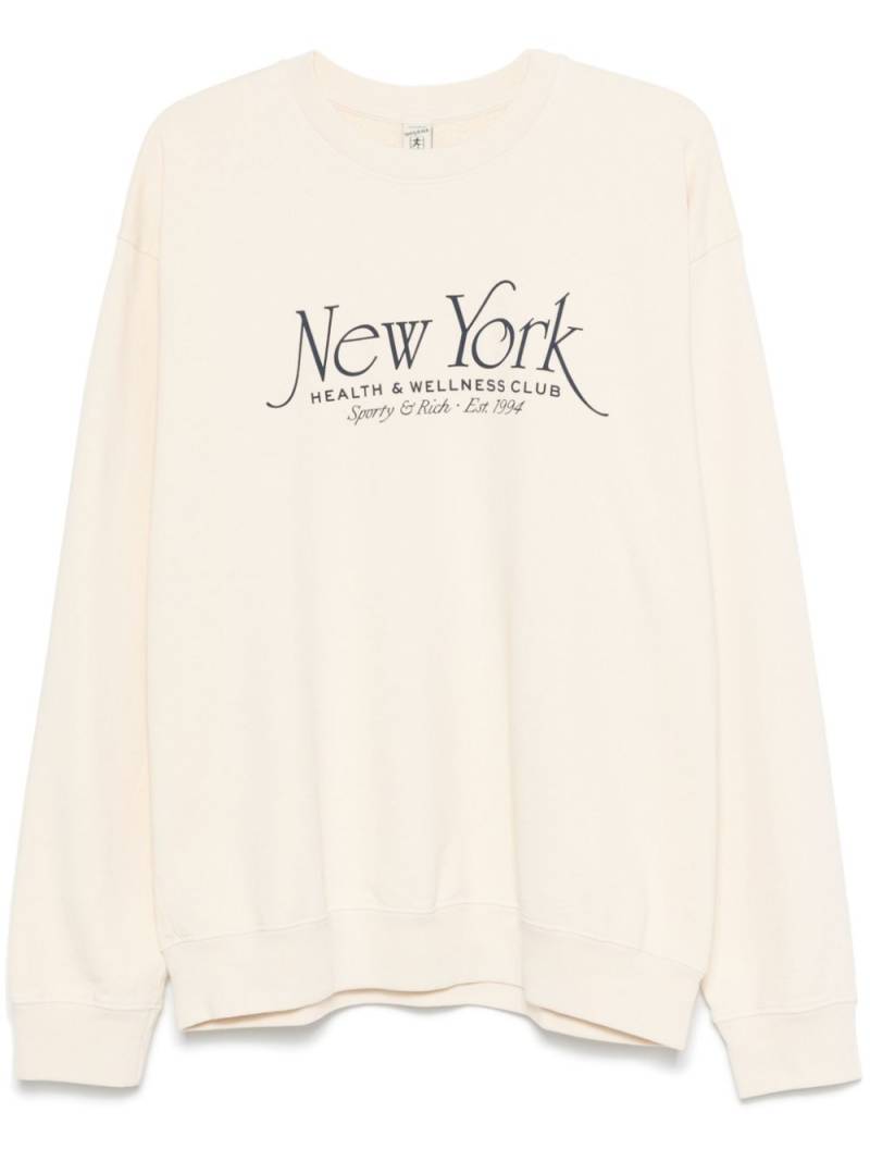 Sporty & Rich NY 94 sweatshirt - Neutrals von Sporty & Rich