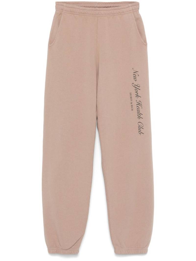 Sporty & Rich NY Health Club sweatpants - Neutrals von Sporty & Rich