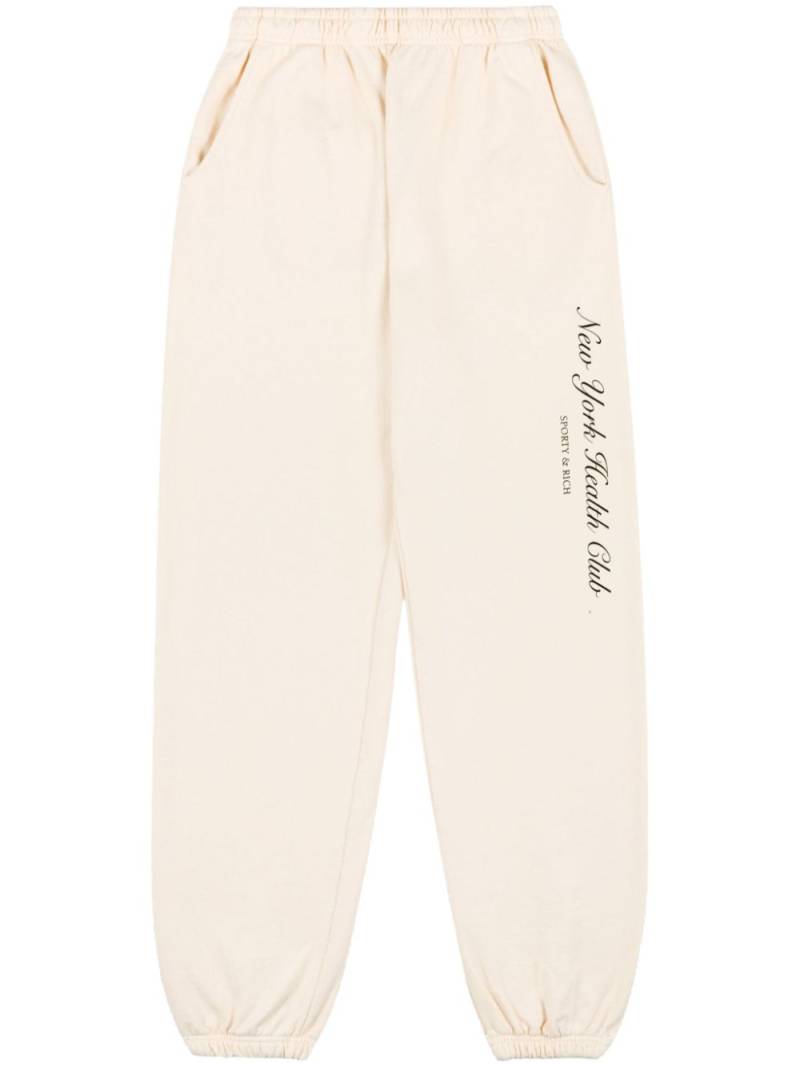 Sporty & Rich NY Health Club sweatpants - Neutrals von Sporty & Rich