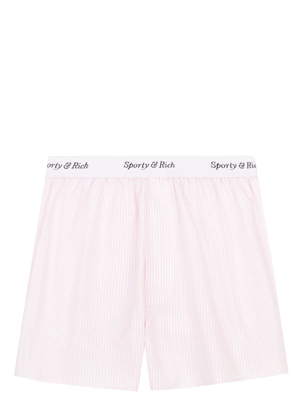 Sporty & Rich Oxford striped boxers - Pink von Sporty & Rich