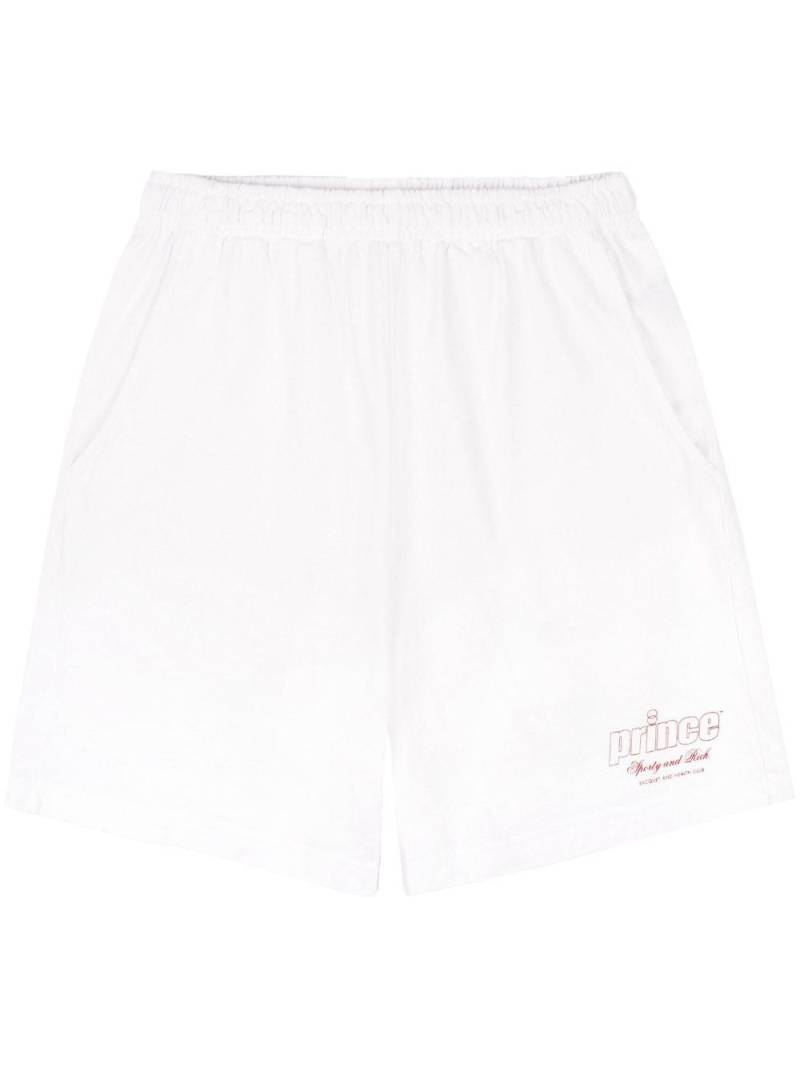 Sporty & Rich Prince Health track shorts - White von Sporty & Rich