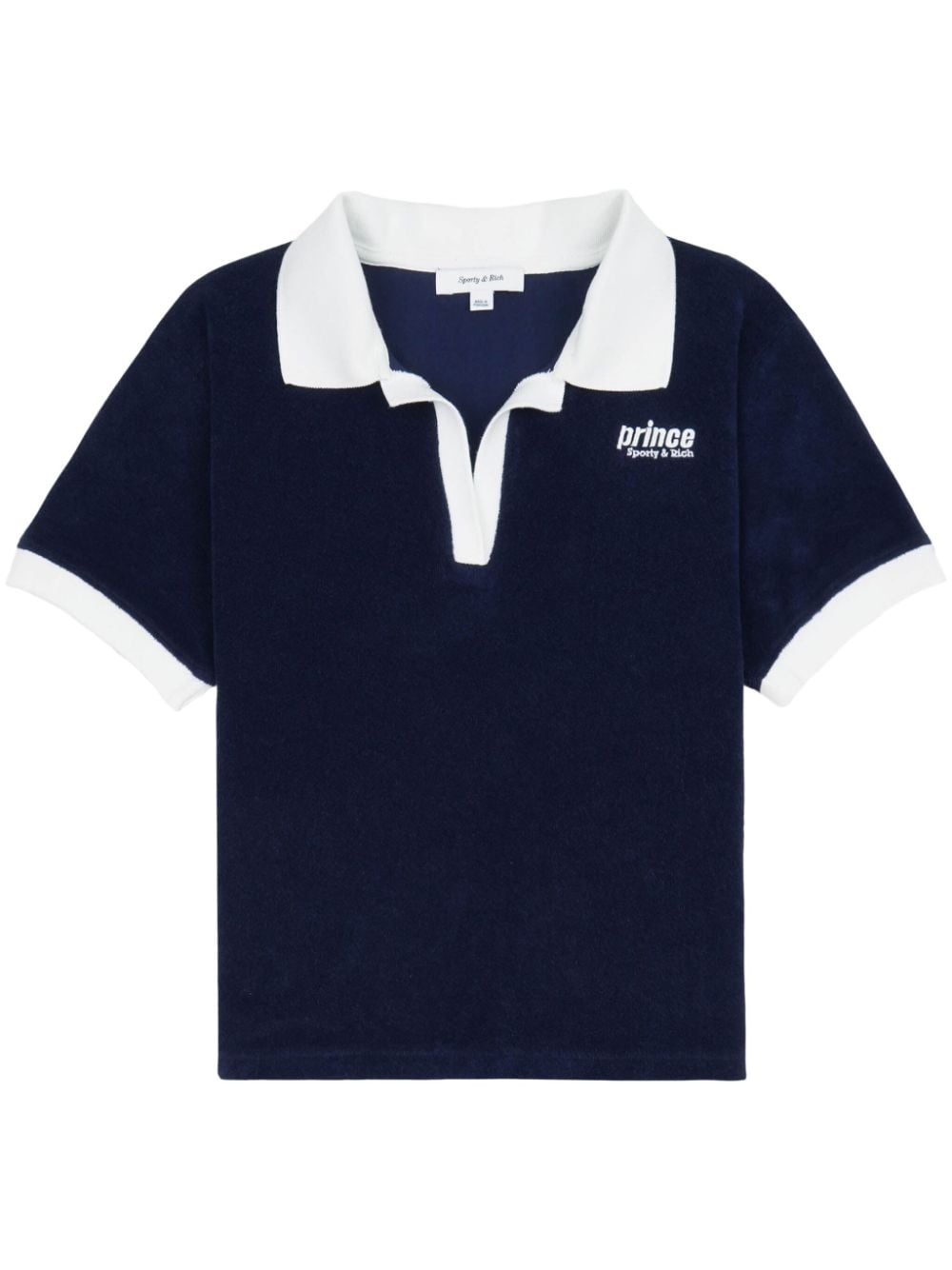Sporty & Rich Prince Sporty cotton polo shirt - Blue von Sporty & Rich