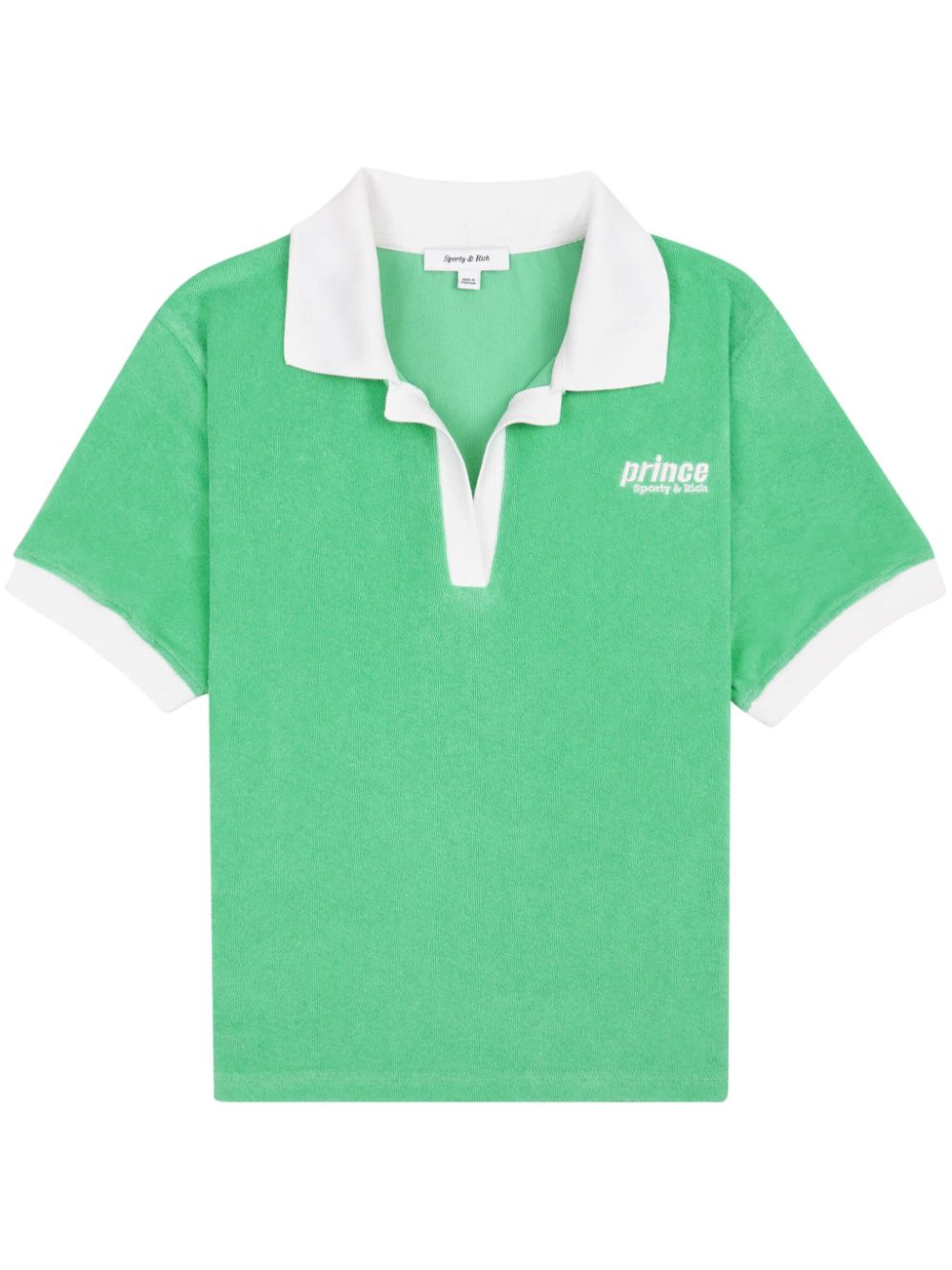 Sporty & Rich Prince Sporty cotton terry polo - Green von Sporty & Rich