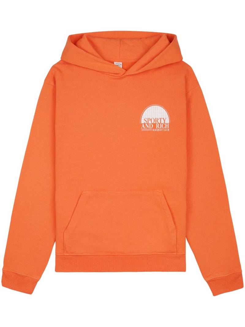 Sporty & Rich Racquet Club cotton hoodie - Orange von Sporty & Rich