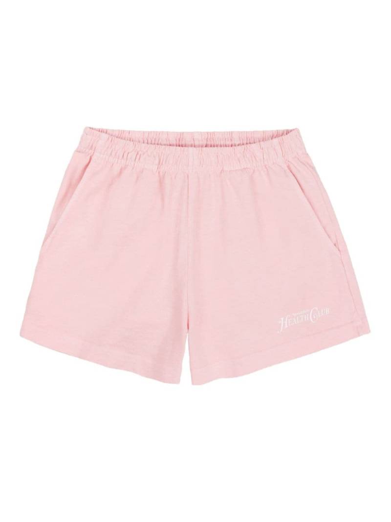 Sporty & Rich Rizzoli cotton mini shorts - Pink von Sporty & Rich