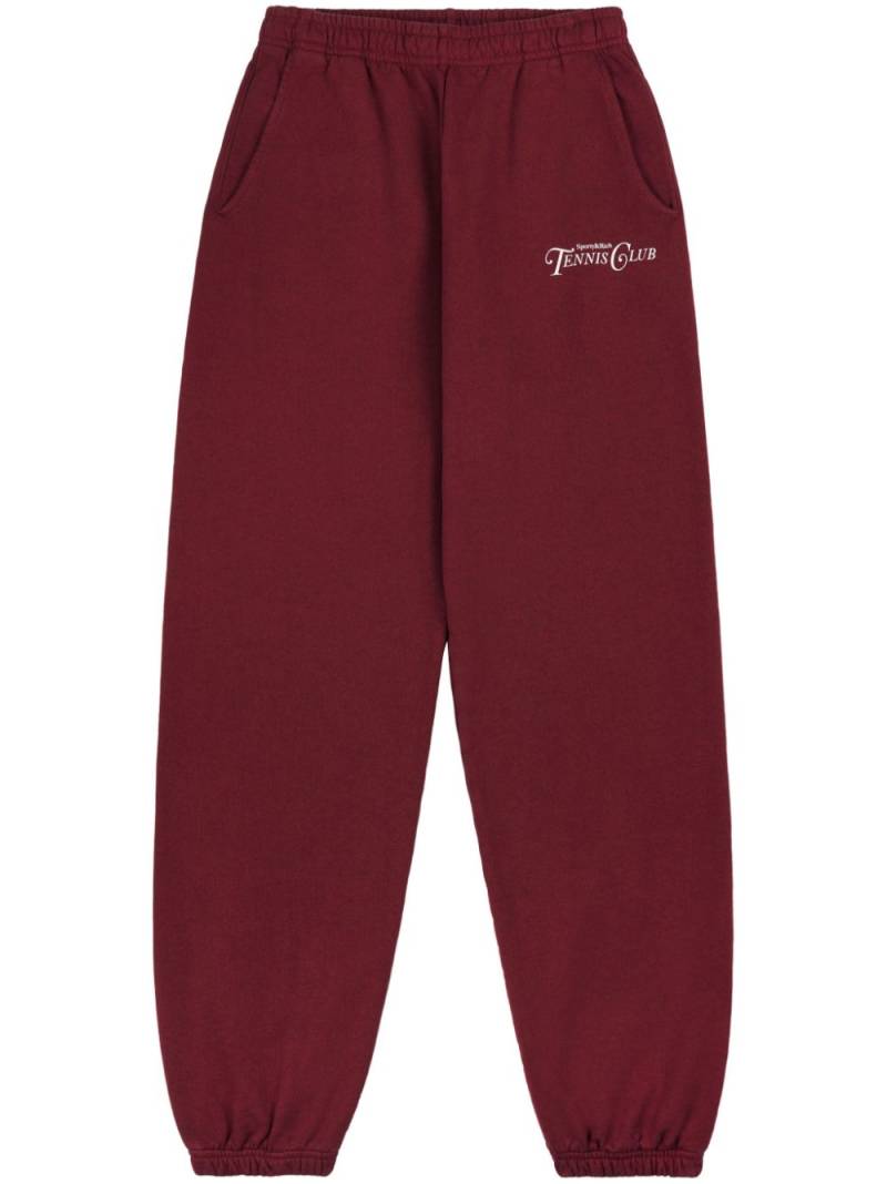 Sporty & Rich Rizzoli cotton track pants - Red von Sporty & Rich