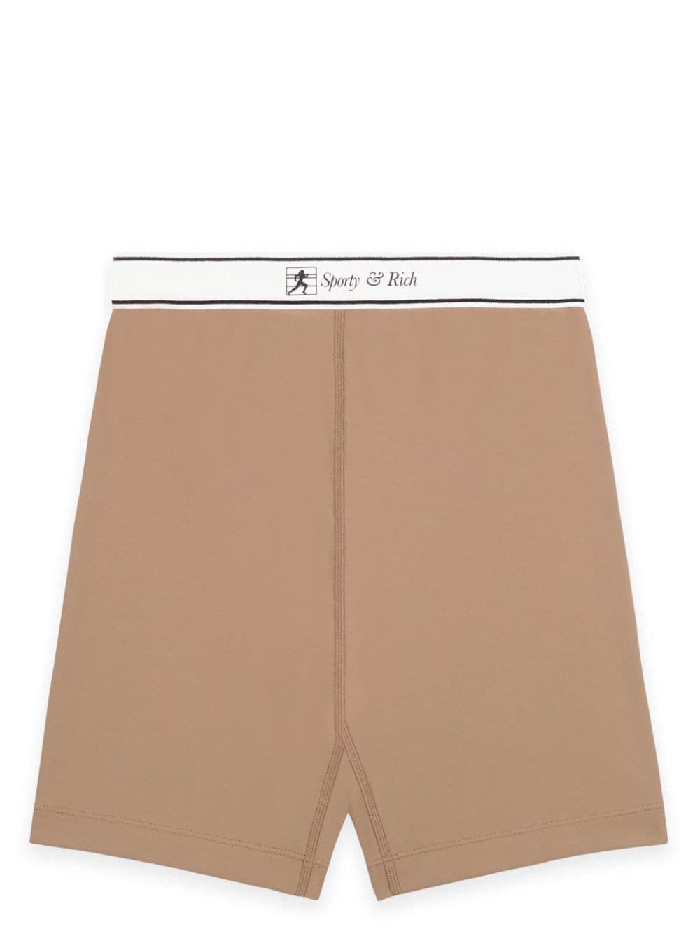 Sporty & Rich Runner Script biker short - Neutrals von Sporty & Rich