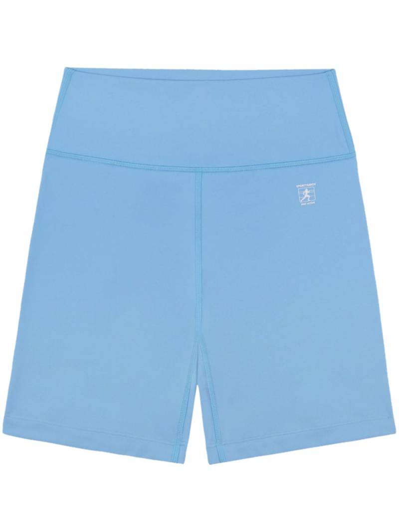 Sporty & Rich Runner logo-print shorts - Blue von Sporty & Rich