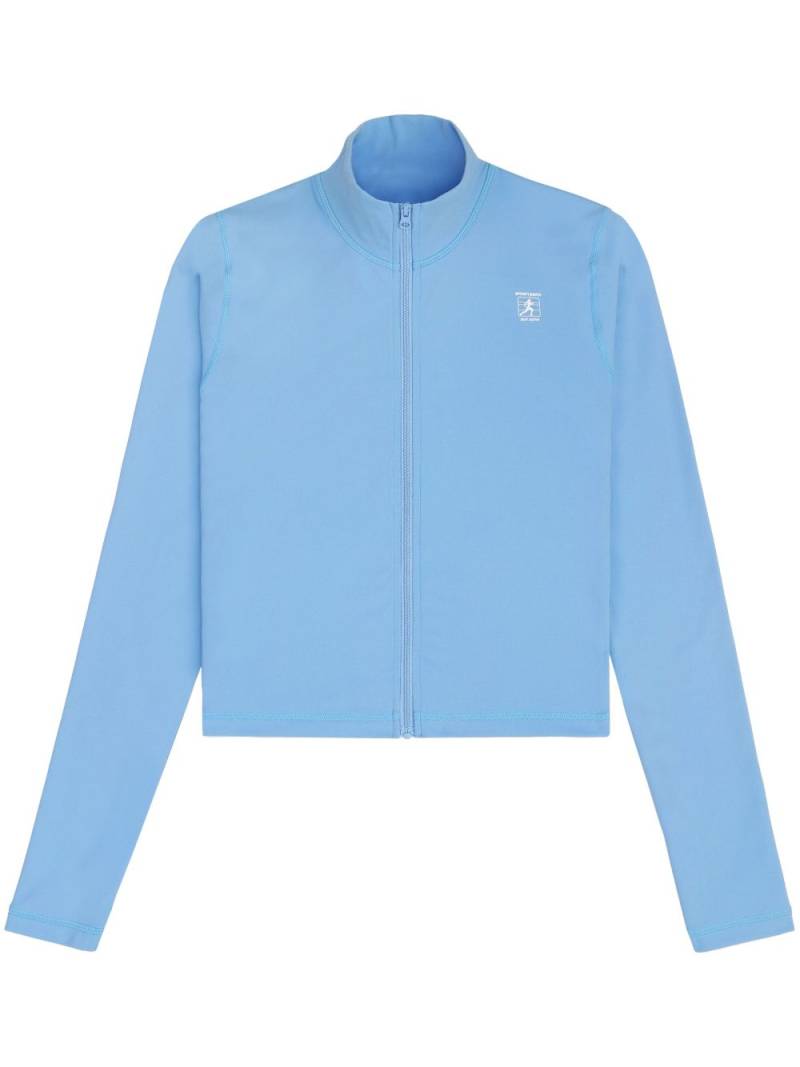 Sporty & Rich Runner logo-print track jacket - Blue von Sporty & Rich